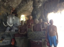 Had Khao Tao temple cave monks photobombed by Bob